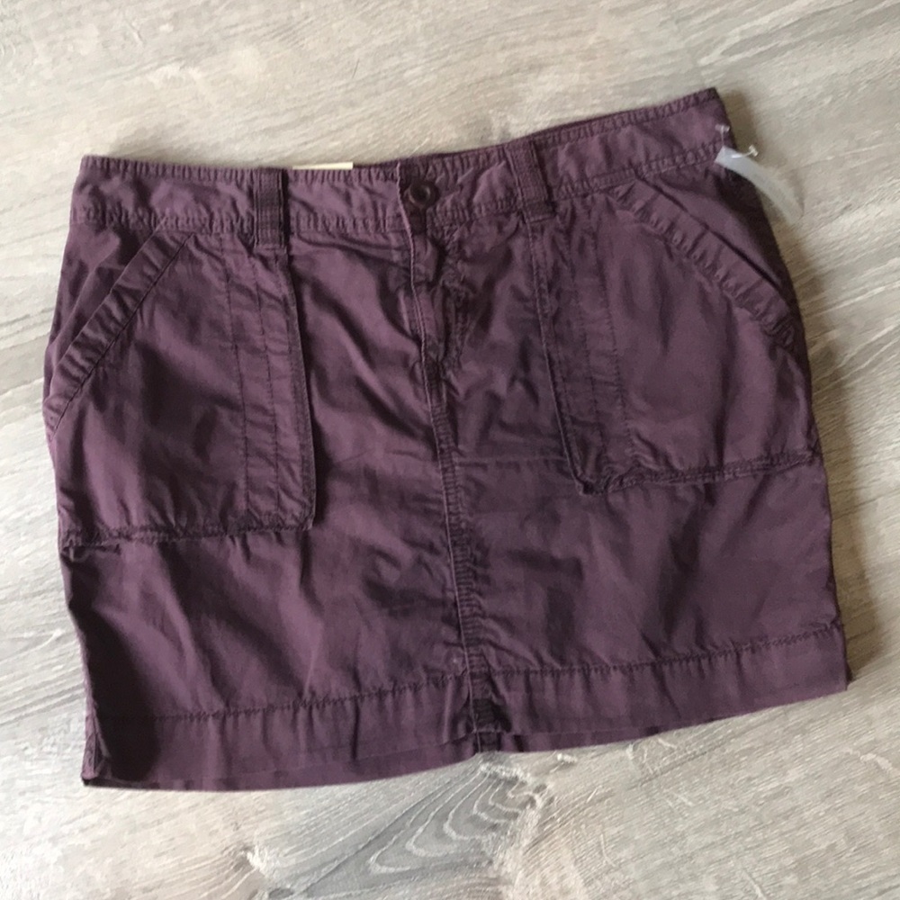 Old Navy Plum Utility Mini Skirt